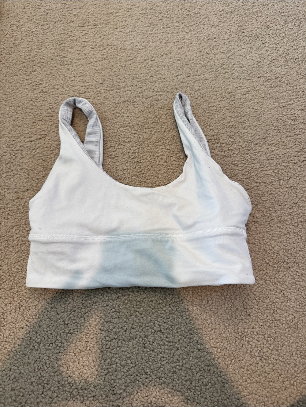 White Women's Sports Bralette